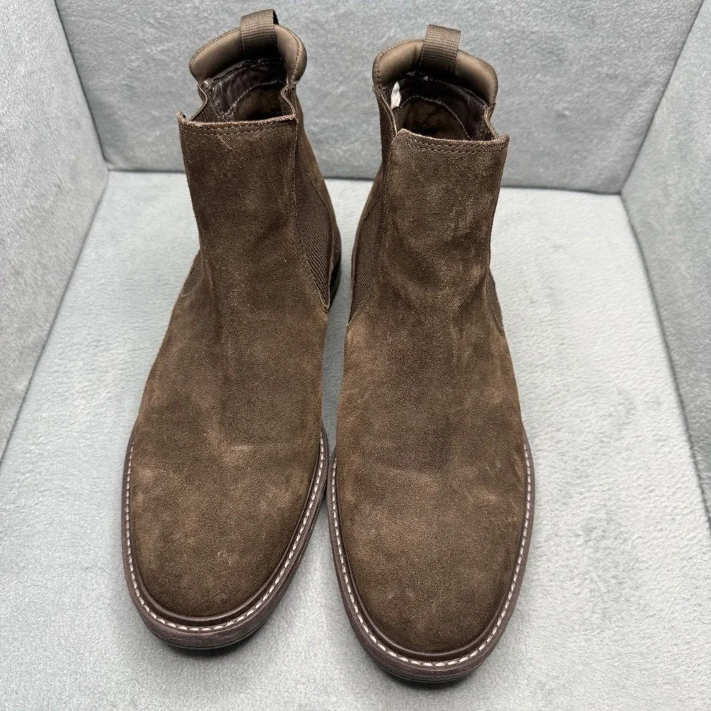 Clarks Clarkdale Hall Chelsea Boots Men's 9.5 M Brown Suede Ankle Boots